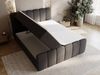 GrainGold Boxspringbett mit Bettkästen CLOUD, Modern Bett mit Kopfteil - 180x200 cm, Schwarz (1x Bett + 1x Topper) Bild 3