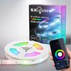 B.K.Licht LED Stripe Wifi RGBIC LED Strip, 5 m, mit App Steuerung, 150-flammig, Lichtleiste, mit Musiksensor, smartes LED Band, Selbstklebend Bild 2