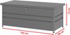 GFP PRIMEYARD® Gartenbox 182 x 84 x 72 cm Aufbewahrungsbox Auflagenbox Gartentruhe Metall anthrazit wasserdicht Bild 3