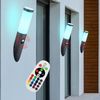 RGB LED Wandleuchte, Edelstahl, anthrazit, Sensor, H 41 cm Bild 4