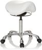 hjh OFFICE Arbeitsstuhl Arbeitshocker ORTHO SIT Kunstleder Weiß Bild 2