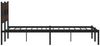 vidaXL Bettgestell ohne Matratze mit Kopfteil Braun Eiche 200x200 cm 4017158 Bild 5