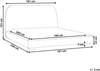 Wasserbett Bouclé ROISEL 160 x 200 cm Hellbeige Bild 2