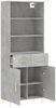 vidaXL Highboard Betongrau 69,5x34x180 cm Holzwerkstoff 3200509 Bild 4