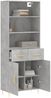 vidaXL Highboard Betongrau 69,5x34x180 cm Holzwerkstoff 3200509 Bild 3