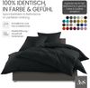 Bettwaesche-mit-Stil Mako-Satin Spannbettlaken anthrazit 70x200cm Bild 2