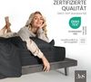 Bettwaesche-mit-Stil Mako-Satin Spannbettlaken anthrazit 70x200cm Bild 4