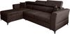 AX LIVING Ecksofa klein mit Schlaffunktion Ribella – 265 cm breit, Braun Links Bild 2