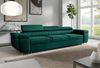 Schlafsofa CARMEN, moderne Couch mit verstellbaren Kopfstützen, ausziehbare Polstercouch, Sofa mit Schlaffunktion, Monolith 37, 90 x 98 x 262 cm Bild 2