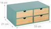 Relaxdays Schreibtisch Organizer 4 Schubladen Bild 4