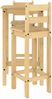 vidaXL 3-tlg. Bar-Set Massivholz Kiefer 4005687 Bild 4