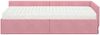 vidaXL Eckbettgestell mit Matratze Sonstiges 2 pcs Grau Samt 3393617 Bild 5