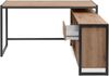 Eckschreibtisch >Denver< 1 Türe, 1 Schub, Dekor Artisan Eiche / anthrazit - 139x75x139 (B/H/T) Bild 4