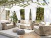 Beliani 'ARDEA' Garten Lounge, Rattan Hellbraun Bild 3