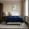 vidaXL Winterbettdecke Gepolstert Dunkelblau 155 x 200 cm Mikrofaser 42026135 Bild 4
