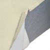 Dmora Assisi-Hocker, Wohnzimmer-Hocker, Relaxsessel aus gepolstertem Stoff, 100 % Made in Italy, 100 x 70 x 43 cm, Beige Bild 4