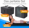 Bestschlaf Klappmatratze Spar-Set inkl. Husse & Transporttasche, Polyester, Schwarz / Anthrazit, 90x200 cm Bild 2