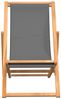 vidaXL Strandstuhl Klappbar Massivholz Teak Grau 47415 Bild 3