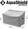 SIENA GARDEN 'AquaShield' Bankhülle, 3er Set, Polyester hellgrau, 160 x 75 x 65 / 85cm Bild 5