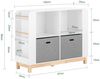 SoBuy KMB85-W Kinderregal, MDF, Lackiert, Weiß, 100 x 80 x 35 cm Bild 3