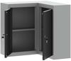 vidaXL Werkzeugschrank mit Regal Schwarz und Grau 55 x 55 x 55 cm 4103467 Bild 4