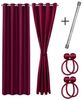 Cozyor Verdunkelungsvorhang 2er-Set inkl. 2 Magnethalter, thermoisolierend, Gardinen blickdicht (2 St), Ösen, verdunkelnd, Mikrofaser Polyester Bild 4