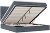 vidaXL Ottoman-Bett mit Matratzen & LEDs Dunkelgrau 180x200 cm Samt 3314265 Bild 2