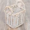2er Set Rattankorb BAKUL eckig White-Wash ca. 20cm Aufbewahrungskorb Dekokorb Korb Bild 3