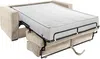 Vente-unique - LORETO Sofa SamtStoff Beige - B 223 cm95 cm x H 90 cm x L 195 cm Bild 5