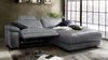 KAWOLA Sofa LOLA Ecksofa Leder grau mit motorischer Relaxfunktion Recamiere rechts 82 x 178 x 233 cm Bild 2