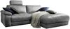 KAWOLA Sofa LOLA Ecksofa Leder grau mit motorischer Relaxfunktion Recamiere rechts 82 x 178 x 233 cm Bild 3