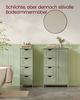 Vasagle Badezimmerschrank mit 4 Schubladen und verstellbarer Ablage, MDF, waldgrün, 82 x 30 x 55 cm Bild 2