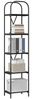 vidaXL Bücherregal Schwarz Eichen-Optik 40 x 30 x 183 cm Holzwerkstoff 879869 Bild 3