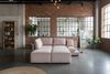 KAWOLA Schlafsofa SADIRA Ecksofa Cord taupe Recamiere links 89 x 209 x 288 cm Bild 5