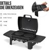 Enders Gasgrill Urban II, Tischgrill, Grillen-, Kochen- und Backen Funktion, 2 Brenner Edelstahl, mit Grill-Thermometer, Balkon-, Camping-Grill, Aluguss-Gehäuse, Gusseisen-Rost #2070 Bild 3