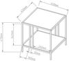 Beistelltisch Kumlinge 45x45x47cm Schwarz [en. casa] Bild 2