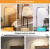 LMaxhome LED Stehlampe Wohnzimmer Dimmbar mit 3 Farbtemperaturen 152cm Stehleuchte Leselampe, Höhenverstellbar, LED fest integriert, 3000K Warmweiß, 4000K Naturweiß, 6000K Kaltweiß, 360° Schwanenhals Eckleuchte für Schlafzimmer Spa Salon Reading Makeup Bild 4