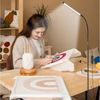 LMaxhome LED Stehlampe Wohnzimmer Dimmbar mit 3 Farbtemperaturen 152cm Stehleuchte Leselampe, Höhenverstellbar, LED fest integriert, 3000K Warmweiß, 4000K Naturweiß, 6000K Kaltweiß, 360° Schwanenhals Eckleuchte für Schlafzimmer Spa Salon Reading Makeup Bild 3