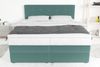 99rooms Palermo Boxspringbett Velours KRONOS Pastelltürkis 180x200 cm Taschen-Federung Bild 3
