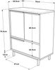 Kommode Vesanto 91x75x36 cm Weiß [en. casa] Bild 3