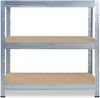 shelfplaza PRO 90x60x50 cm Schwerlastregal in grau-verzinkt mit 3 Böden und 200 kg Traglast pro Boden Bild 4