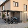 osoltus Metall Gerätehaus Luma BX 505x230x222cm Grau mit Fenster Bild 2