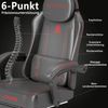 Gaming Stuhl Ergonomisch 360° Drehfunktion Rot Bürostuhl 150KG Homeoffice Bild 4