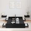 vidaXL Aufbewahrungsbettgestell Schwarz Eichen-Optik 120 x 200 cm 3335302 Bild 3