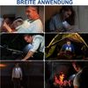 POPOLIC LED Leselampe Hals Leselampe Buch, 3 Farben und 3 Helligkeitsstufen, Wiederaufladbar, Halslampe für Lesen Stricken Häkeln Nähen Campen Reparieren Bild 3