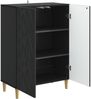 vidaXL Sideboard Schwarz 66 x 34,5 x 90 cm Holzwerkstoff 895046 Bild 2