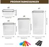 BlingBin Vorratsdose Frischhaltedose mit Deckel Luftdicht, Aufbewahrungsboxen Set, PP + Silikon, (15er Set, 15-tlg, Kapazität: 0,8L*5, 1,4L*5, 2L*4, 2,8L*1), Vorratsbehälter Mit Schreibstift,Messlöffel & Etikett für Mehl,Zucker Bild 2