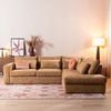 Bronx71 Ecksofa Kyle chenille ockergelb rechts Bild 2