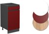 Küchenunterschrank R-Line Rot 40 cm J-Shape AP Marmor Vicco Bild 5