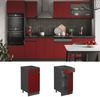 Küchenunterschrank R-Line Rot 40 cm J-Shape AP Marmor Vicco Bild 2
